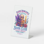 Signe De Table Lecteurs de romance sombre... (Recto)