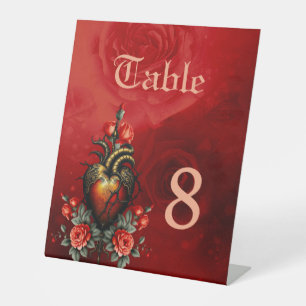 Signe De Table L'élégance gothique du coeur