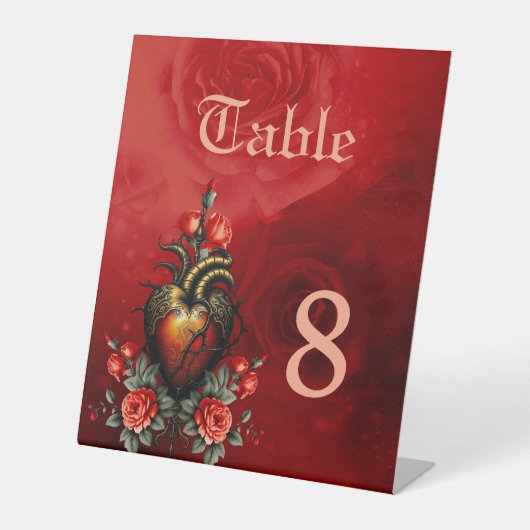 Signe De Table L'élégance gothique du coeur (Recto)