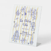 Signe De Table Lemon La Dolce Vita Bridal Shower Welcome (Recto)