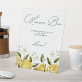 Signe De Table Lemon Mimosa Bar Shower de Mariage (In SItu)