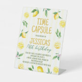 Signe De Table Lemon Theme Time Capsule Table Sign (Recto)