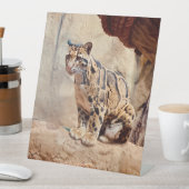 Signe De Table léopard nébuleux image nature faune exotique (In SItu)