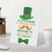 Signe De Table Leprechaun moderne St. Patrick's Any Age Anniversa (In SItu)