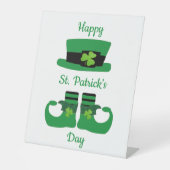 Signe De Table Leprechaun St. Patrick's Day Green Black (Recto)