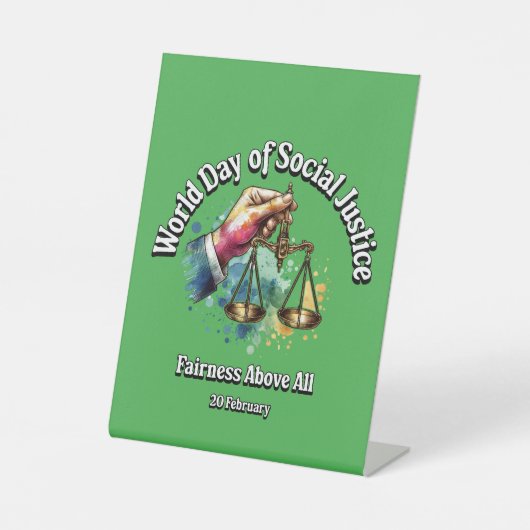 Signe De Table L'Équité Avant Tout. (Recto)