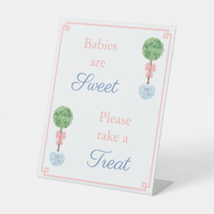 Signe De Table Les bébés Preppy sont doux Prendre une gâterie Fav