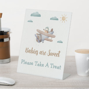 Signe De Table Les bébés sont doux avion Voyageur Baby shower Voy
