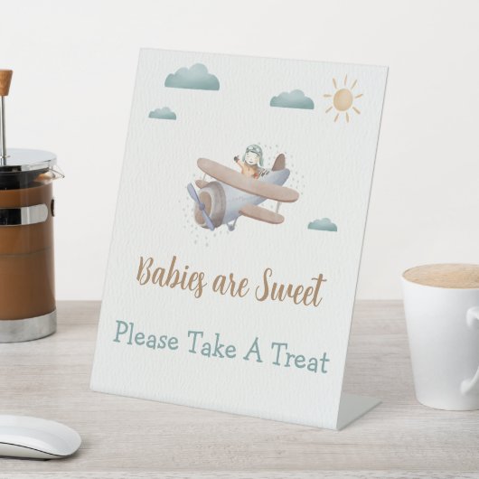 Signe De Table Les bébés sont doux avion Voyageur Baby shower Voy (In SItu)