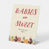 Signe De Table Les Bébés Sont Un Baby shower De Crème De Glace De (Recto)