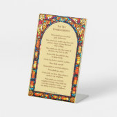 Signe De Table Les Dix Commandements Tabletop Pedestal (Recto)