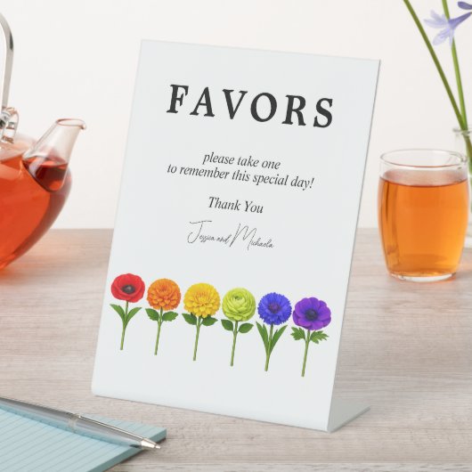 Signe De Table 🌈 Les faveurs s'épanouissent ensemble (In SItu)