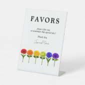 Signe De Table 🌈 Les faveurs s'épanouissent ensemble (Recto)