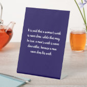 Signe De Table Les femmes contre les hommes (In SItu)