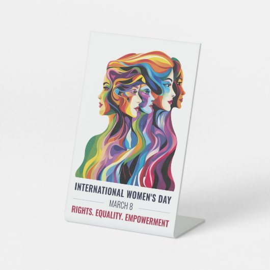 Signe De Table Les femmes face à l'art | Journée internationale d (Recto)