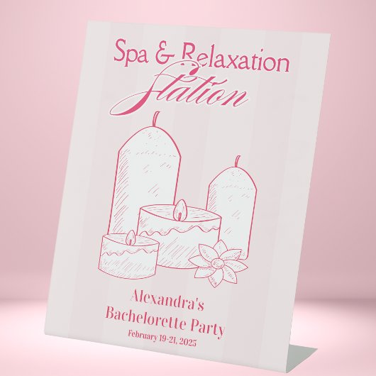 Signe De Table Les filles sont parties Mild Bachelorette Spa Stat