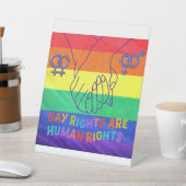 Signe De Table Les gays ont des droits (In SItu)