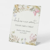 Signe De Table Les papillons Boho Les bébés sont doux Prenez un (Recto)