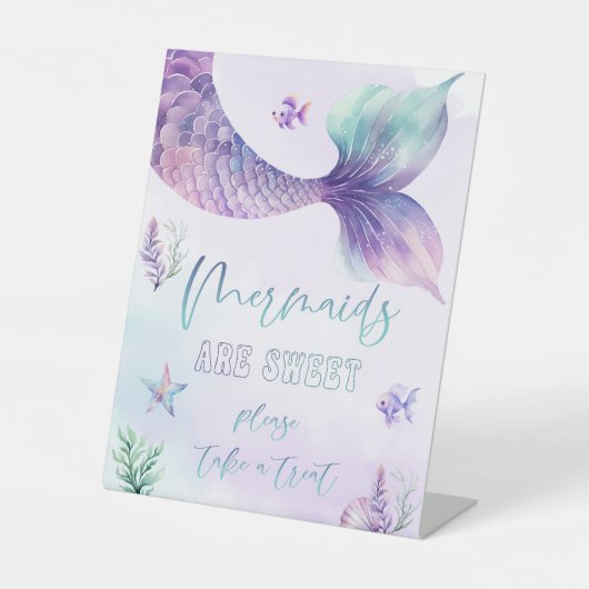 Signe De Table Les sirènes sont sucrées et sucrées (Recto)