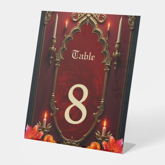 Signe De Table L'esprit du magnifique style vintage. (Recto)