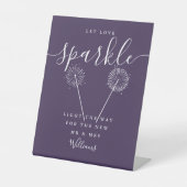 Signe De Table Let Love Sparkle Purple Signature Script (Recto)