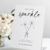 Signe De Table Let Love Sparkle - Sparkler Sendoff Mariage Décont