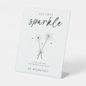 Signe De Table Let Love Sparkle - Sparkler Sendoff Mariage Décont (Recto)