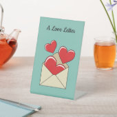Signe De Table Lettre d'amour | Ajouter votre texte (In SItu)