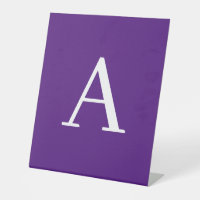 Lettre initiale Monogramme Style moderne violet