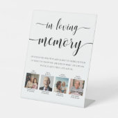 Signe De Table Leyton Photo In Love Memory Mariage (Recto)