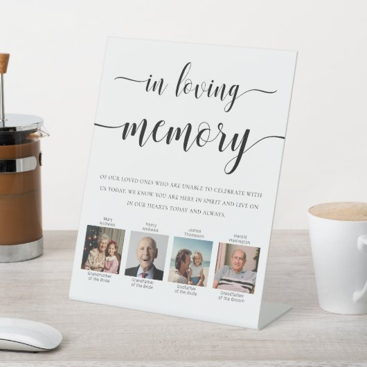 Signe De Table Leyton Photo In Love Memory Mariage (In SItu)