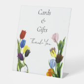 Signe De Table LGBTQ plus Fleurs tulipes (Recto)