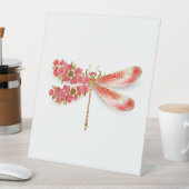 Signe De Table libellule de fleurs avec sakura de bijoux (In SItu)