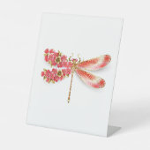 Signe De Table libellule de fleurs avec sakura de bijoux (Recto)