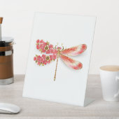 Signe De Table libellule de fleurs avec sakura de bijoux (In SItu)