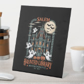 Signe De Table Librairie Halloween Chemise Haunted Library (In SItu)