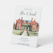 Signe De Table Lieu Enregistrer la date Carte Mariage du lieu du  (Recto)