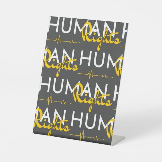 Signe De Table Lifeline to Human Rights (Recto)