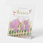 Signe De Table Lilac Devinez combien de baisers Mariage Frais sur (Recto)