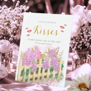 Signe De Table Lilac Devinez combien de baisers Mariage Frais sur