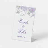 Signe De Table Lilac Fleurs Cartes & Cadeaux (Recto)
