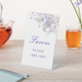 Signe De Table Lilac Fleurs Faveurs Signal Pedestal (In SItu)