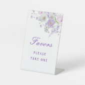 Signe De Table Lilac Fleurs Faveurs Signal Pedestal (Recto)