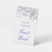 Signe De Table Lilac Flowers Livre d'or (Recto)