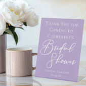 Signe De Table Lilac Purple Bridal Shower Personalized Welcome