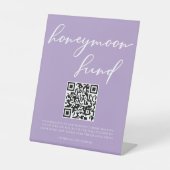 Signe De Table Lilac Purple Mariage Honple Fund Code QR (Recto)