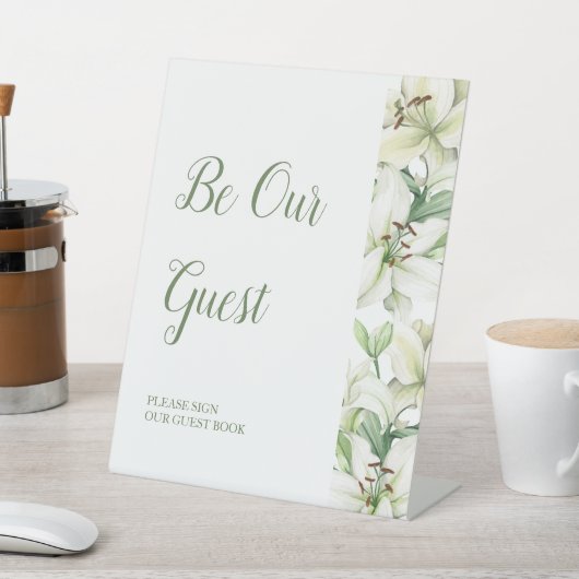 Signe De Table LILY Blossom Elegance Livre d'or (In SItu)