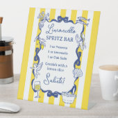 Signe De Table Limoncello Spritz Bar Yellow Stripe La Dolce Vita  (In SItu)