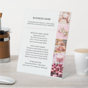 Signe De Table Liste de Prix d'Entreprise de Boulangerie Photo Bl
