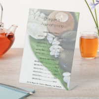 Liste de prix du salon de soins de peau Spa Aromat